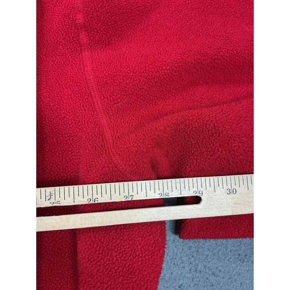 Polo Ralph Lauren Hoodie Mens XL Red USA Flag Fleece 1/4 Zip Hooded Pullover 90s